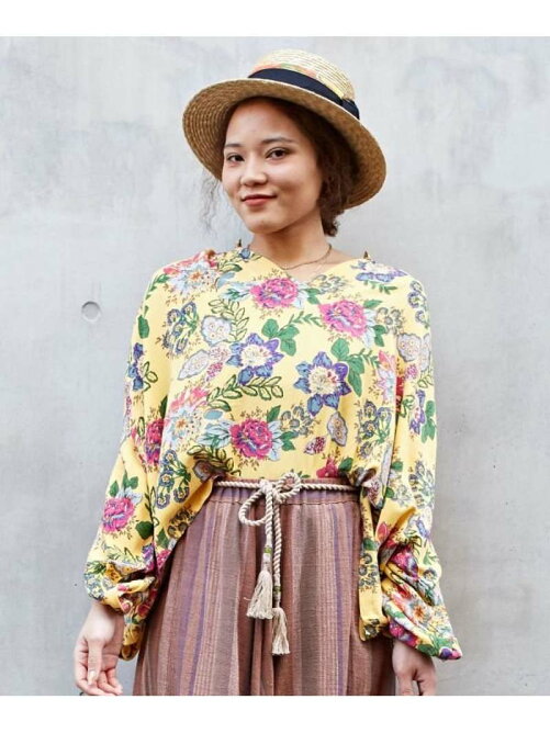 チャイハネ ボタニカル柄vネックトップス Rakuten Fashion 楽天ファッション 旧楽天ブランドアベニュー Ce2944