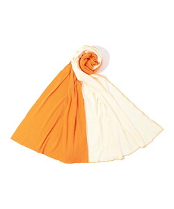 【SALE/40%OFF】GALERIE VIE コットンカシミヤジャージー 大判ストール トゥモローランド ファッション雑貨 マフラー・ストール・ネックウォーマー オレンジ ブラック【送料無料】