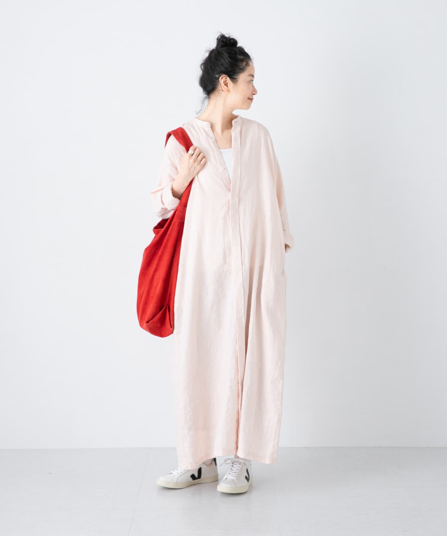 かぐれ｜リネンシャツワンピース | Rakuten Fashion(楽天ファッション