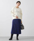 タータンチェックプリーツスカート