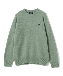 �ySALE�^30%OFF�zBEAMS �y�ʒ��zFRED PERRY / �t���b�t�B�[ �N���[�l�b�N�j�b�g �r�[���X ���� �g�b�v�X �j�b�g �u���b�N�y���������z
