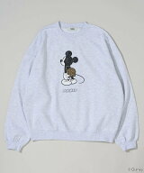 【SALE／20%OFF】PUBLUX 別注 MICKEY MOUCE GRAPHIC SWEAT/ミッキーマウス プリントスウェット 25AW フリ…