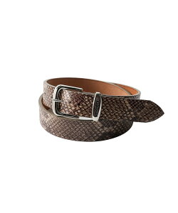 Subciety Python stamped leather belt �T�u�T�G�e�B �t�@�b�V�����G�� �x���g �u���b�N�y���������z