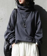 antiqua [antiqua] わっかフードトップス ZA-00297 アンティカ トップス その他のトップス グレー ブラッ…