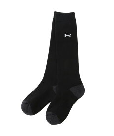 JUN&ROPE' Rロゴハイソックス ジュンアンドロペ 靴下・レッグウェア 靴下 ブラック グレー ホワイト ネイビー