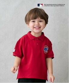 【SALE／20%OFF】petit main 【MLB】ポロシャツ ナルミヤオンライン トップス ポロシャツ ベージュ ネイビー ブルー