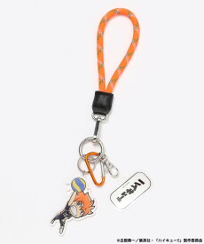 【SALE／40%OFF】JEANASIS ハイキュー!! チャームツキスマホストラップ ジーナシス スマホグッズ・オーディオ機器 その他のスマホグッズ・オーディオ機器 ブラック レッド オレンジ グレー