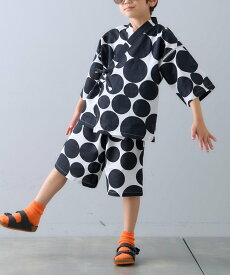 CIAOPANIC TYPY 【KIDS】らくらく甚平 チャオパニックティピー 着物・浴衣・和装小物 浴衣 ブラック ブルー【送料無料】