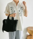 花柄刺繍半袖シャツ【SUM1 STYLE】