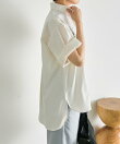 花柄刺繍半袖シャツ【SUM1 STYLE】