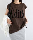 汗染み防止 ビッグ ロゴ プリント Tシャツ【フロッキー/メタリック】