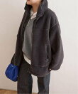 《予約》ECOPELフリースファースタンド ブルゾン