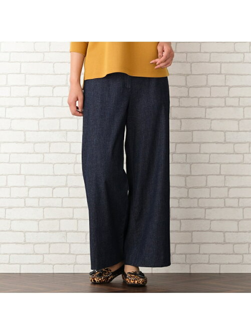 Pisano ライトオンスデニムワイドパンツ Rakuten Fashion 楽天