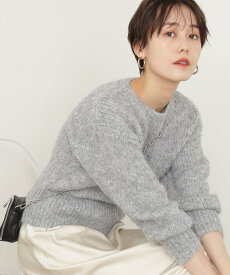 【SALE／40%OFF】N. Natural Beauty Basic フェザークルーネックニット エヌ ナチュラルビューティーベーシック* トップス ニット グレー ブラック ホワイト【送料無料】