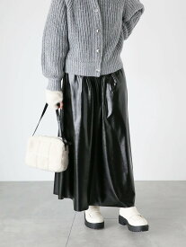 【SALE／60%OFF】Te chichi TERRASSE メタリックギャザースカート テチチ スカート その他のスカート シルバー カーキ ブラック