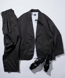 【SALE／10%OFF】FREAK'S STORE Relax Fit リラックスフィット ツイル セットアップ / テーラードジャケット / ワイドパンツ 【限定展開】 25AW フリークスストア ジャケット・アウター テーラードジャケット・ブレザー グレー ブラック グリーン ベージュ【送料無料】