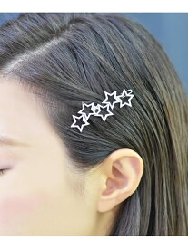 【SALE／10%OFF】Fun&Daily F&D:5スターヘアクリップ ファンアンドデイリー ヘアアクセサリー バレッタ・ヘアクリップ・ヘアピン ゴールド シルバー