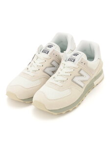 emmi �yNew Balance�zU574 �G�~ �V���[�Y�E�C �X�j�[�J�[ �z���C�g�y���������z
