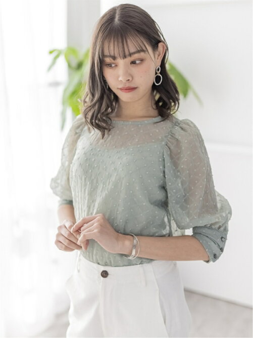 Clear ドビーシフォンブラウス Rakuten Fashion 楽天ファッション 旧楽天ブランドアベニュー Cv0947