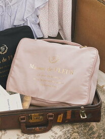 Maison de FLEUR オーガナイザーMケース メゾン ド フルール バッグ その他のバッグ ピンク ブラック【送料無料】