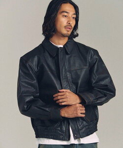 �ySALE�^30%OFF�zCOLLABORATION �ySKOOKUM×JACKROSE�zBUFFALO LEATHER A-2 JACKET(MENS) �W���b�N���[�Y �W���P�b�g�E�A�E�^�[ ���̑��̃W���P�b�g�E�A�E�^�[ �u���b�N�y���������z