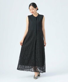 BEAMS HEART WOMEN レース ヨーク シャツ ワンピース ビームス ハート ワンピース・ドレス その他のワンピース・ドレス ブラック ブルー【送料無料】