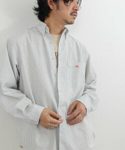 NOLLEY'S goodman �yDANTON/�_���g���zDT-B0293POD DOT BUTTON B.D. SHIRT LS 26SS �m�[���[�Y �g�b�v�X �V���c�E�u���E�X �z���C�g�y���������z