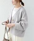 【WEB限定】イタリアン エアリー コクーン ノーカラー ジャケット
