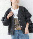 【WEB限定】イタリアン エアリー コクーン ノーカラー ジャケット