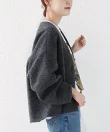 【WEB限定】イタリアン エアリー コクーン ノーカラー ジャケット