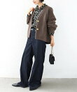 【WEB限定】イタリアン エアリー コクーン ノーカラー ジャケット