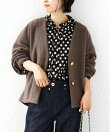 【WEB限定】イタリアン エアリー コクーン ノーカラー ジャケット
