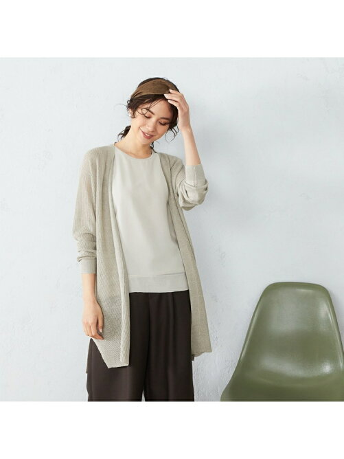 Comme Ca Ism フレンチリネン ロング ニットカーディガン Rakuten Fashion 楽天ファッション 旧楽天 ブランドアベニュー Cj2948