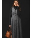 【SALE／50%OFF】any SiS 【洗える】ツイーディマーメイド ジャンパースカート エニィスィス ワンピース・ドレス ジャンパースカート グレー ホワイト【送料無料】