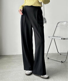 【SALE／40%OFF】GeeRA リラクシーな穿き心地!キレイ見えピンタックワイドパンツ ジーラ パンツ その他のパンツ ブラック グレー