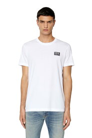 【SALE／30%OFF】DIESEL メンズ Tシャツ ワンポイント スリムフィット ディーゼル トップス カットソー・Tシャツ ホワイト ブラック ブラウン レッド【送料無料】