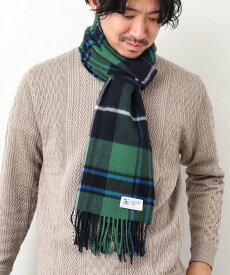 NOLLEY'S goodman 【Johnstons of Elgin/ジョンストンズ・オブ・エルガン】WA57 CASHMERE SCARF 35 ノーリーズ ファッション雑貨 マフラー・ストール・ネックウォーマー ブルー ネイビー グリーン【送料無料】