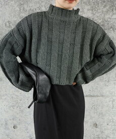 【SALE／40%OFF】SELECT MOCA 【人気インフルエンサーコラボbySON】リンクスストライプクロップドニット セレクトモカ トップス ニット