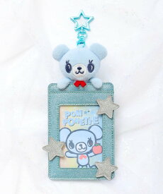 pom ponette junior ぴょこんとミントくんキラキラカードケース ナルミヤオンライン ファッション雑貨 その他のファッション雑貨 ブルー【送料無料】