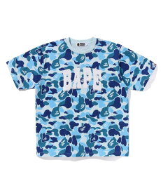 A BATHING APE ABC CAMO RELAXED FIT BAPE LOGO TEE ア ベイシング エイプ トップス カットソー・Tシャツ ブルー グリーン ピンク【送料無料】