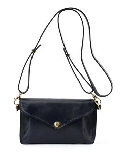 TOMORROWLAND GOODS �y�ʒ��zGLENROYAL MEDIUM PURSE WITH STRAP �u���C�h�����U�[ �V�����_�[�~�j�o�b�O �g�D�����[�����h �o�b�O �V�����_�[�o�b�O �O���[�� �l�C�r�[ �u���b�N�y���������z