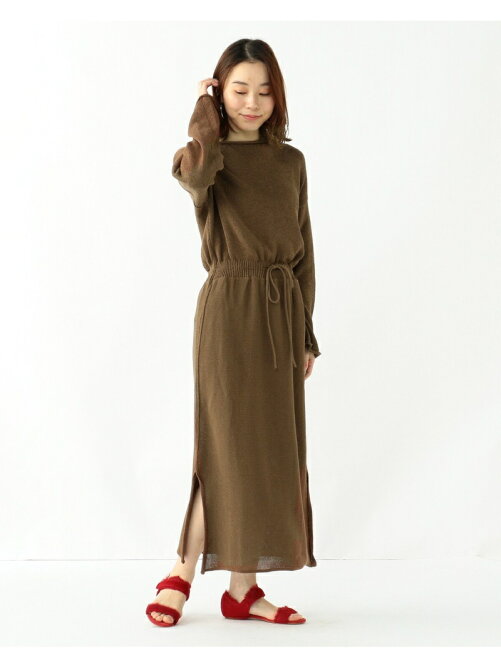 Beams Outlet Demi Luxe Beams ロールボートネック ニットワンピース Rakuten Fashion 楽天ファッション 旧楽天ブランドアベニュー Bv51