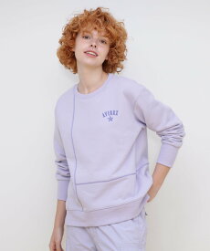 AVIREX COLOR STITCH SWEAT SHIRT/カラーステッチ スウェットシャツ アヴィレックス トップス カットソー・Tシャツ ホワイト グリーン パープル【送料無料】