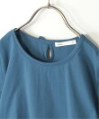【親子コーデ】梨地裾レイヤー5分袖プルオーバー(120~160cm)