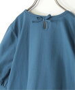 【親子コーデ】梨地裾レイヤー5分袖プルオーバー(120~160cm)