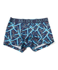 HOM HOM/HOM ASIA HO1 プリント柄ボクサー ボディライフ インナー・ルームウェア ボクサーパンツ・トランクス ブラック ブルー ネイビー【送料無料】