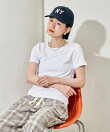 コットンモダール クルーネック Tシャツ 6色展開 S/M