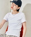 コットンモダール クルーネック Tシャツ 6色展開 S/M