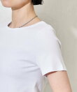 コットンモダール クルーネック Tシャツ 6色展開 S/M