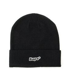 A BATHING APE BAPE PATCH KNIT CAP M ア ベイシング エイプ 帽子 ニット帽・ビーニー ブラック グレー グリーン パープル ブルー イエロー【送料無料】